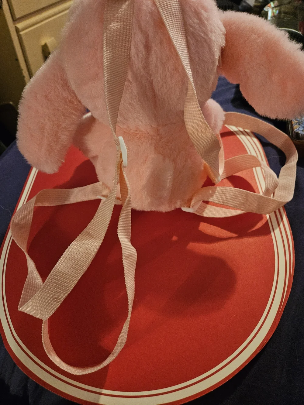 Plush Pink Bunny Toy for Small Pets